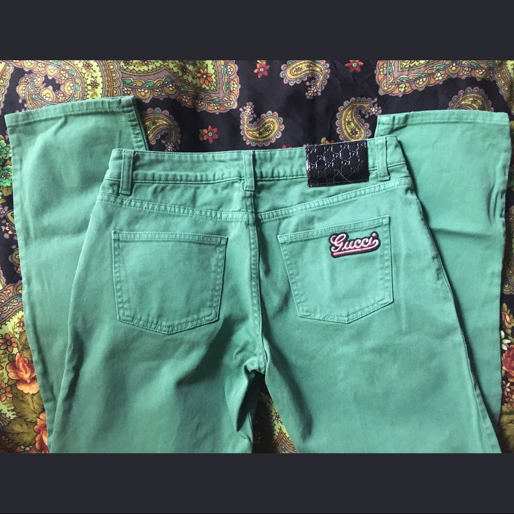 Gucci Jeans, Authentic Green Classic Straight Fit